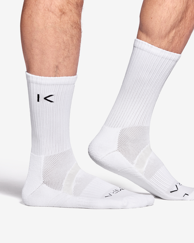 Infrared Crew Socks White